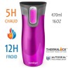 WestLoop Framboise - Thermo mug en acier inoxydable Contigo 470ml