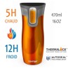 WestLoop Mandarine - Thermo mug en acier inoxydable Contigo 470ml