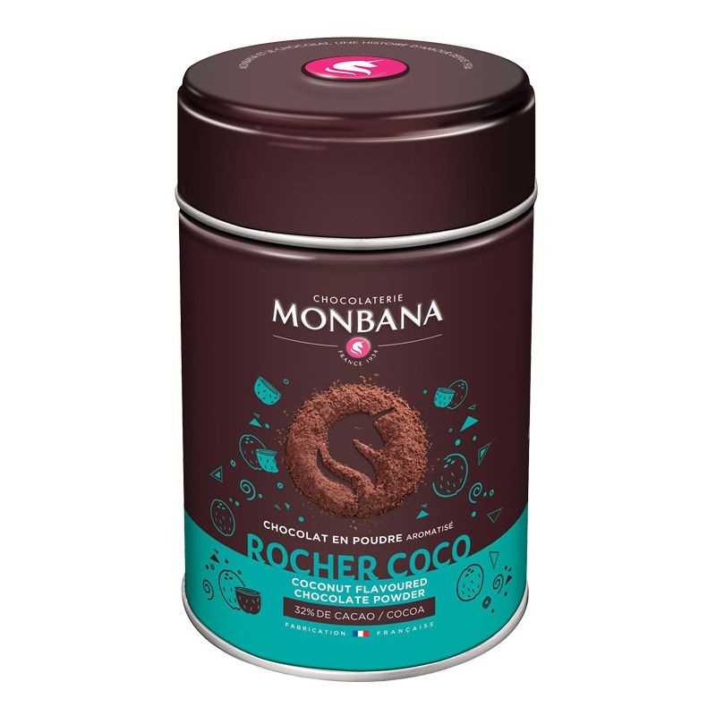 Rocher Coco - Chocolat en poudre arômatisé 250g Monbana Rocher Coco - Chocolat en poudre arômatisé 250g Monbana