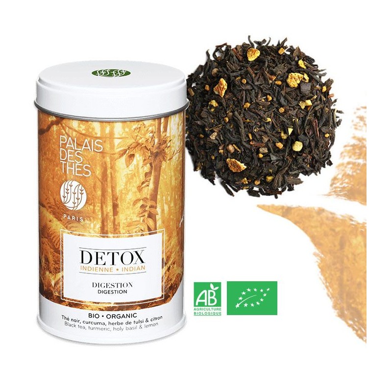 Détox Indienne Bio - Boite métal vrac 100g de thés Palais des thés