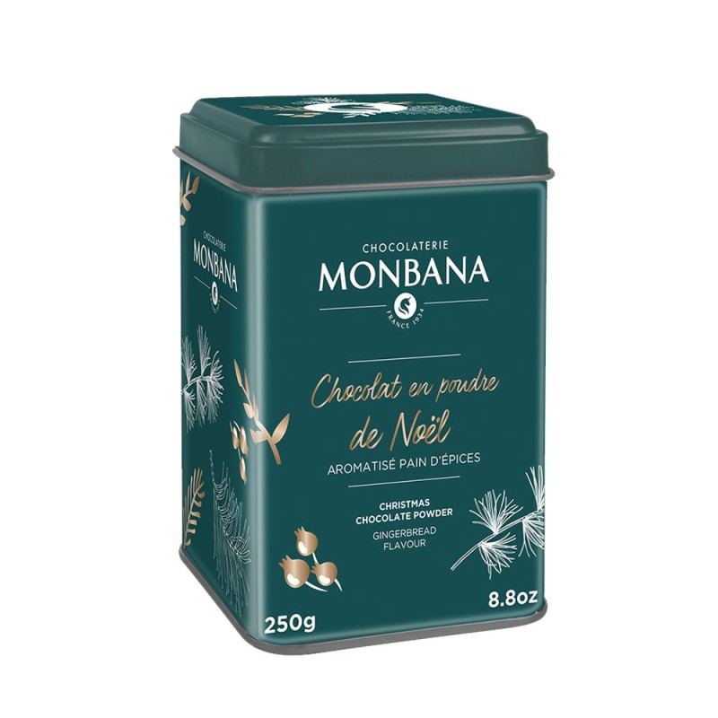 Le Chocolat chaud de Noël 250g - Boite métal chocolat en poudre Monbana Le Chocolat chaud de Noël 250g - Boite métal chocolat en poudre Monbana