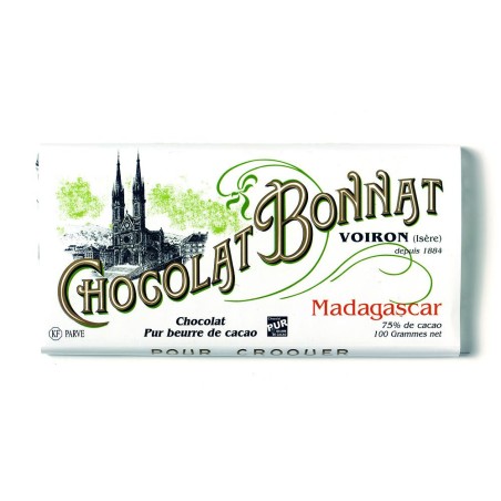 Madagascar 75% - Tablette de chocolat noir 100g Bonnat