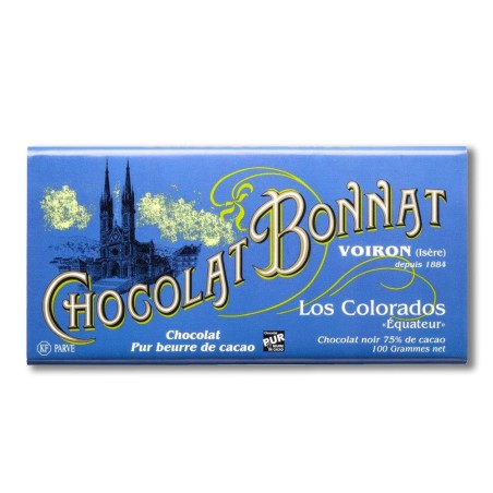 Équateur Los Colorados Noir 75% - Tablette de chocolat noir 100g Bonnat