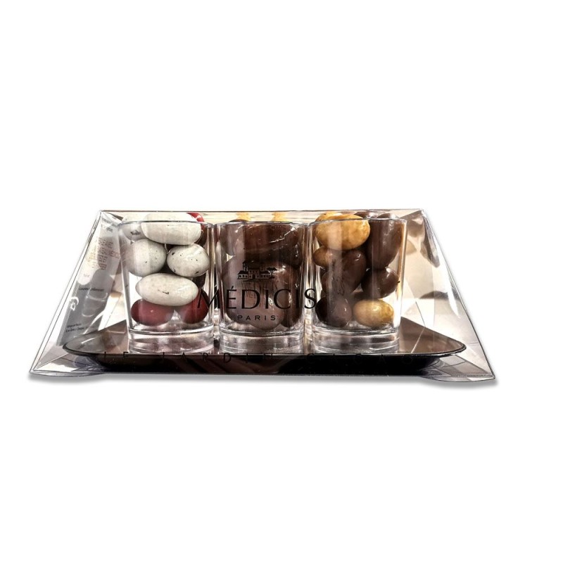 Plateau d' amandes et dragées Médicis 300g Plateau d' amandes et dragées Médicis 300g