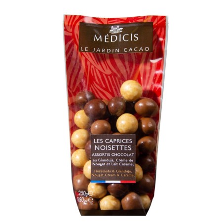 Caprices Noisettes - Sachet 200g de Noisettes grillées gourmandes Médicis