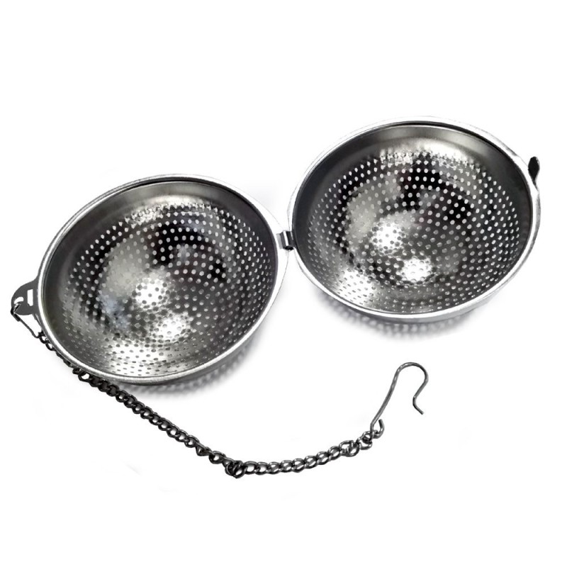 Boule à thé ronde en inox perforé diamètre 6,4cm Dammann