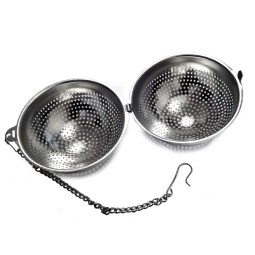 Boule à thé ronde en inox perforé diamètre 5cm Dammann