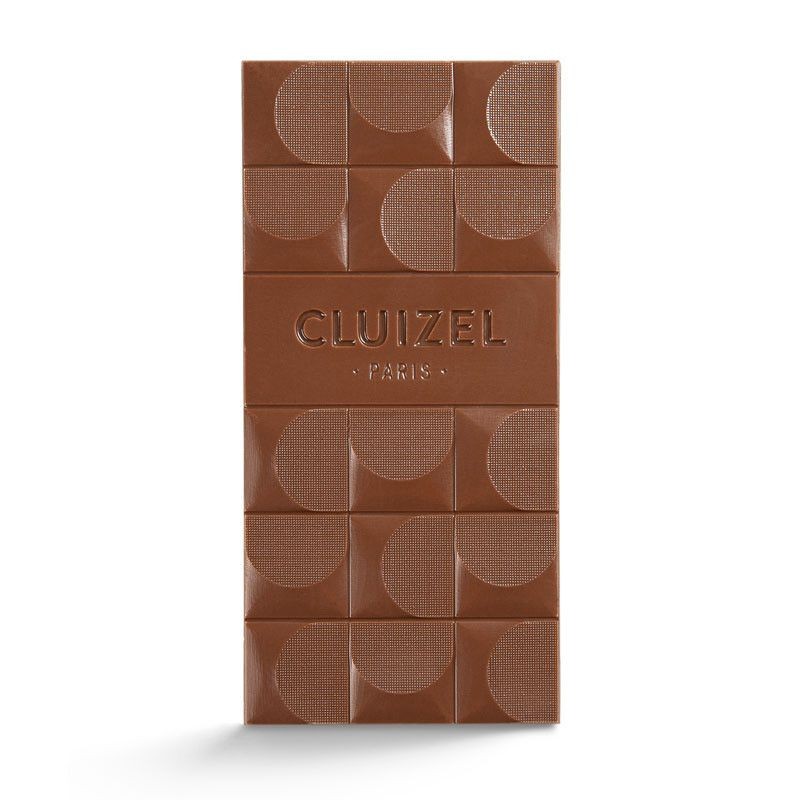 Chocolat Lait Noisette  Bio 48% - Tablette de Chocolat au lait Cluizel 100g