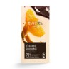Chocolat Noir 70% écorces d' Orange 100g - Tablette gourmande Cluizel