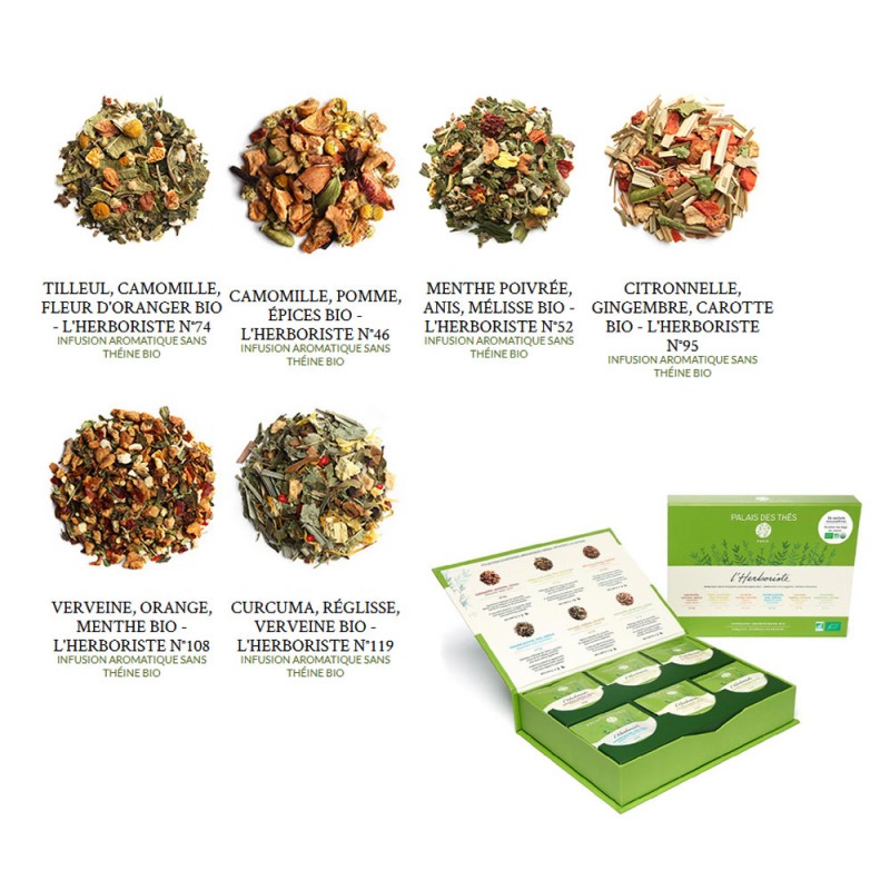 Coffret - Ma sélection de thés verts - 36 sachets mousseline - Palais des  Thés