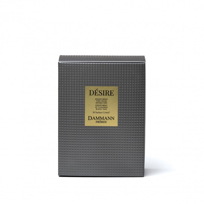 Désire - Coffret 20 sachets de thés noirs Dammann suremballés