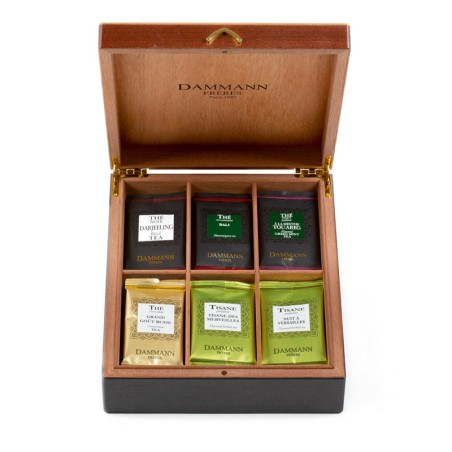 Bienvenue - Coffret en bois 42 sachets de Thés et infusions Dammann