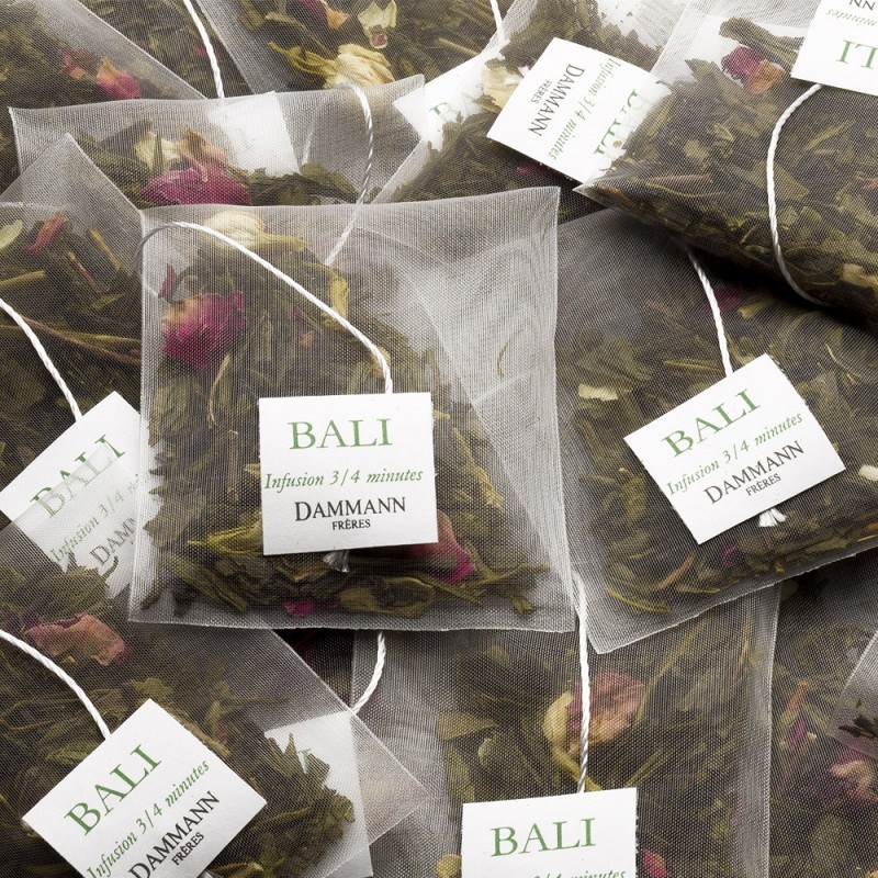 Bali - Boite 25 sachet cristal de thé vert parfumé Dammann