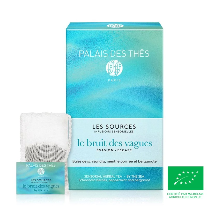 Le Bruit des Vagues - Boite 20 sachets d'Infusion Bio Palais des Thés Le Bruit des Vagues - Boite 20 sachets d'Infusion Bio Palais des Thés