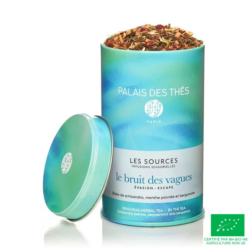 Le Bruit des Vagues - Boite métal 90g d'infusion Bio Palais des Thés Le Bruit des Vagues - Boite métal 90g d'infusion Bio Palais des Thés
