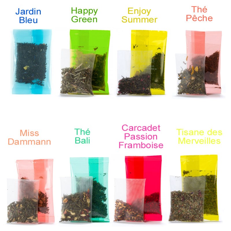 Sunshine - Assortiment de 16 thés et infusions glacés Dammann