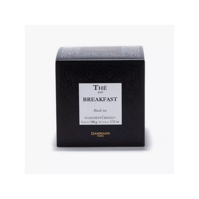 Breakfast - Boite 50 sachets de thé noir cristal Dammann