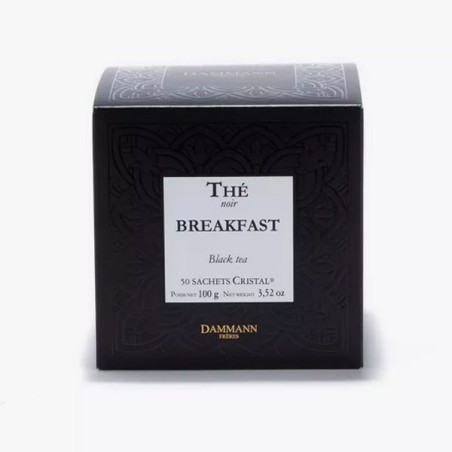 Breakfast - Boite 50 sachets de thé noir cristal Dammann