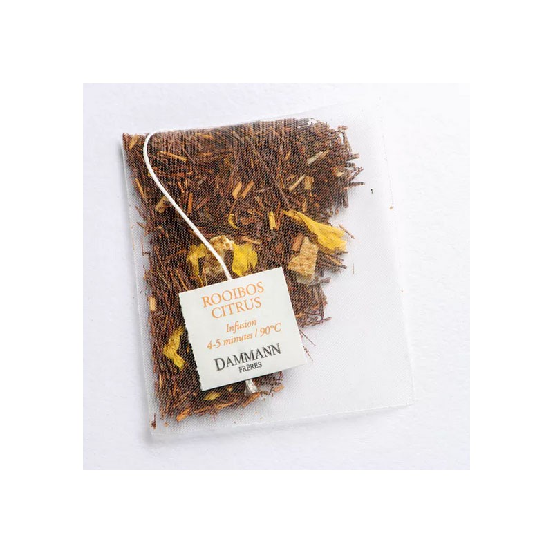 Rooibos Citrus - Boite 25 sachets cristal Dammann