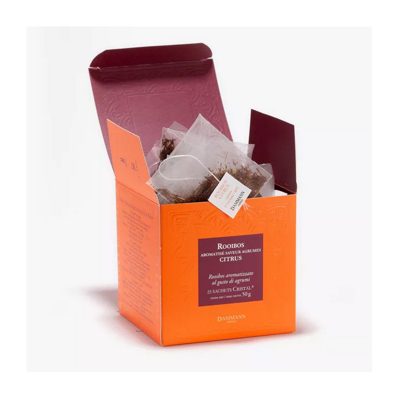 Rooibos Citrus - Boite 25 sachets cristal Dammann