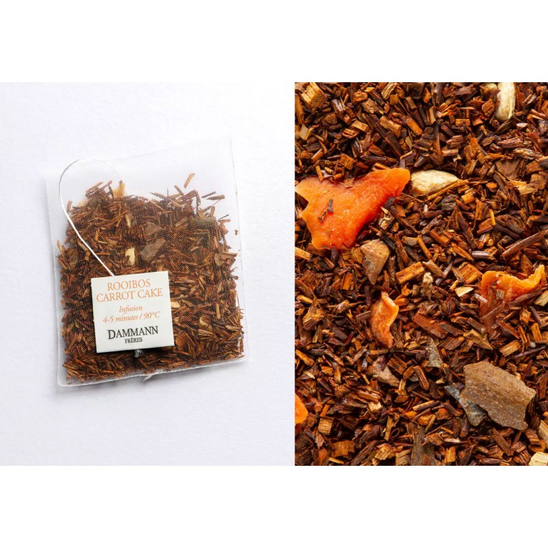 Rooibos Carrot Cake – Boite 25 sachets Cristal Dammann