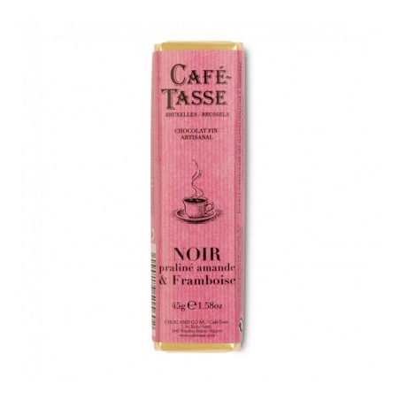 Noir Praliné Framboise - Bâton de chocolat noir Café Tasse