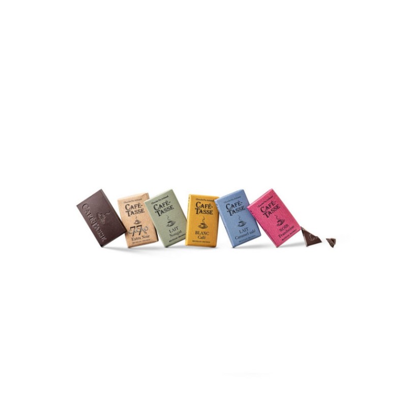 24 mini tablettes chocolats assorties - Café-Tasse