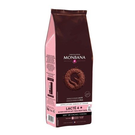 Lacté 4 étoiles 1 Kg - chocolat en poudre lacté Monbana