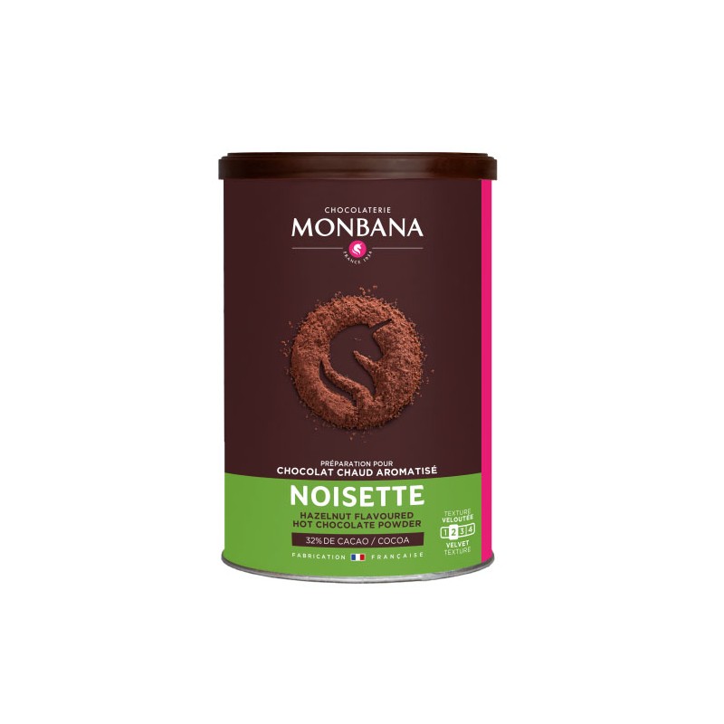 Noisette - Chocolat en poudre arômatisé  250g Monbana